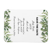 日素朴付葉を除いて緑の葉 マグネット (横)