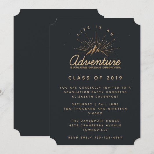 日素朴射山科 招待状 (正面/裏面)