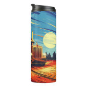 日素朴没を急ぐトラックのログ タンブラー (回転右)