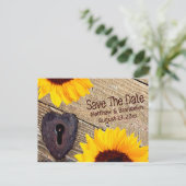 日素朴花のポストカー結婚ドを保存 案内ポストカード (スタンド正面)