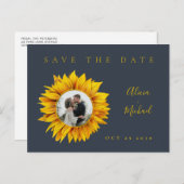 日素朴花の写真結婚式 案内ポストカード (正面/裏面)