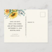 日素朴花ユーカリ救スの日 案内ポストカード (裏面)