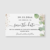 日結婚付マグネットを保存するユーカリの緑 (正面)