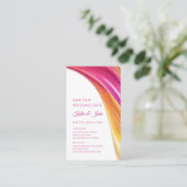 日結婚付救日モダン – ピンク・オレンジ・イエロー –  名刺 (スタンド正面)