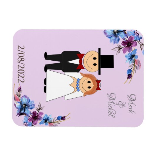 日結婚付 マグネット (横)