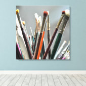 日絵を描照で乾かす筆 キャンバスプリント (インサイチュ (ウッドフロア))