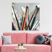 日絵を描照で乾かす筆 キャンバスプリント (インサイチュ (リビング))