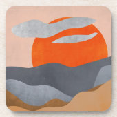 日絵を描雲と水 コースター (正面)