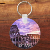 日絵画入りのローマのコロシアム キーホルダー (裏面)