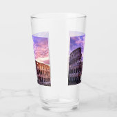 日絵画入りのローマのコロシアム タンブラーグラス (右)