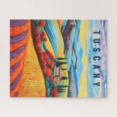 日絵画没のトスカーナ |イタリア旅行アート ジグソーパズル (横)