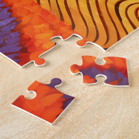 日絵画没のトスカーナ |イタリア旅行アート ジグソーパズル (側面)