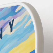 日絵画没のトスカーナ |イタリア旅行アート ピックルボールラケット (左詳細)