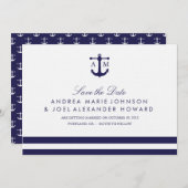 日航海の付を保存する海軍の結婚式 セーブザデート (正面/裏面)