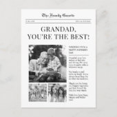 日英新聞のおじいちゃんの挨拶はがき シーズンポストカード (正面)