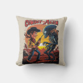 日落下的決闘 - 牛仔対エイリアン クッション (正面)