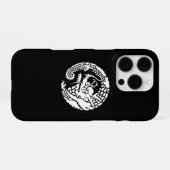 日蓮宗の龍の丸 iPhoneケース (裏面横)