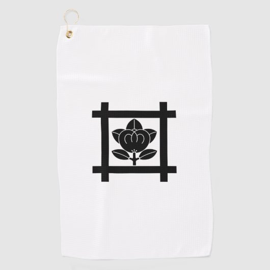 日蓮宗用の蜜柑 ゴルフタオル (正面)