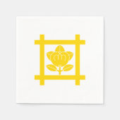 日蓮宗立花紋 スタンダードカクテルナプキン (正面)