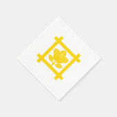 日蓮宗立花紋 スタンダードカクテルナプキン (角)