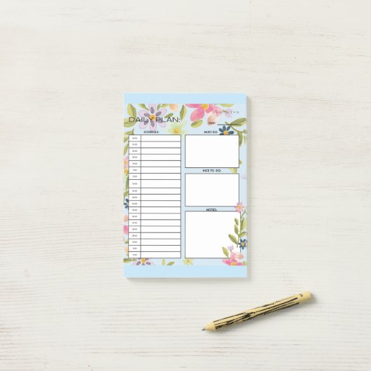 日計 ポストイット (デスク上)