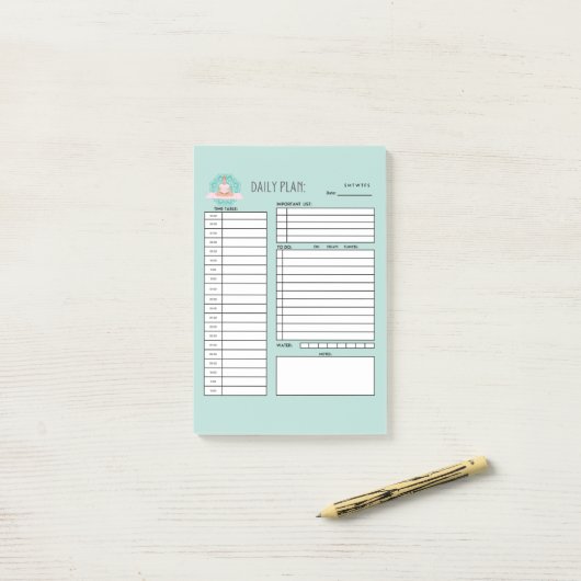 日計 ポストイット (デスク上)