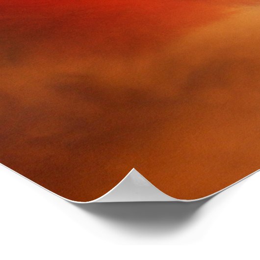 日誇りを持ったの入り雲の獅子顔 ポスター (角)