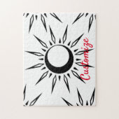 日輝く三日月サンダー_コーブ ジグソーパズル (縦)