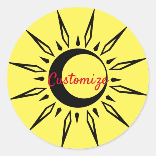 日輝く三日月サンダー_コーブ ラウンドシール (正面)