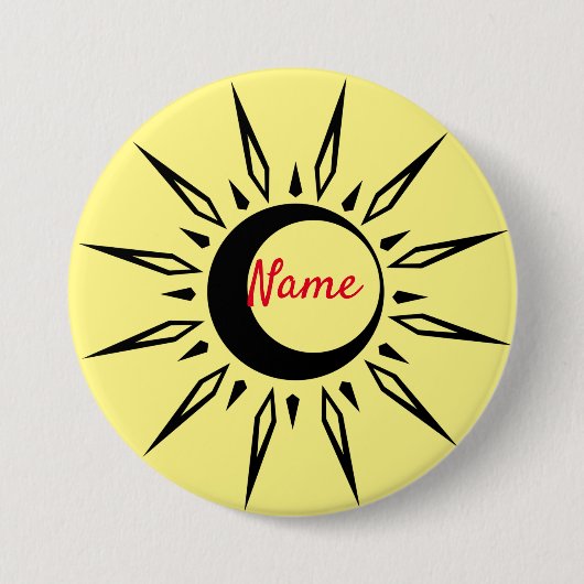 日輝く三日月サンダー_コーブ 缶バッジ (正面)