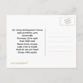 日遊付タイヤスイング招待状はがき インビテーションポストカード (裏面)