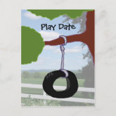 日遊付タイヤスイング招待状はがき インビテーションポストカード (正面)