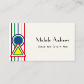 日遊付Momカードカードカラー文字 名刺 (正面)