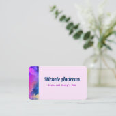 日遊付Momカードカードカラー文字 名刺 (スタンド正面)