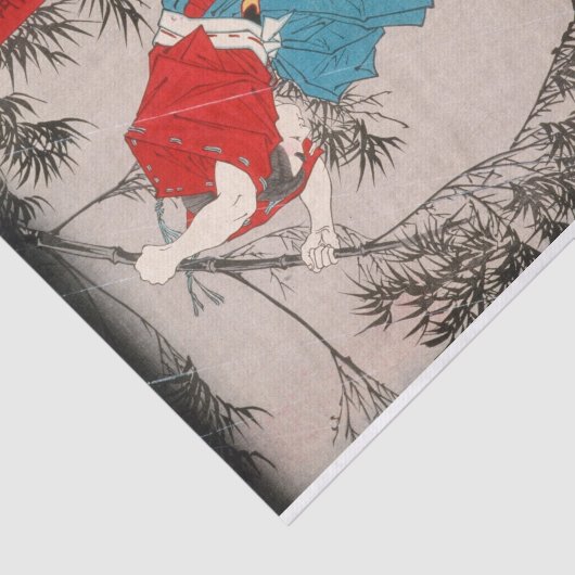 日野熊若芳年が竹から飛び出した 薄葉紙 (詳細)