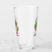 日除けと木の下の子供のような陽気なクリスマス タンブラーグラス (右)