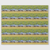 日除けの木の下の牛…  100度と ラッピングペーパー (フラット)