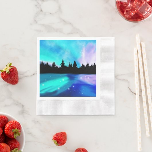 日除け反射ナプキン 縁ありカクテルナプキン (インサイチュ)