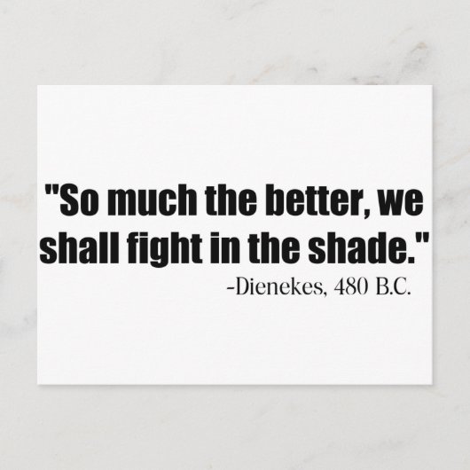 日陰で敵が戦う ポストカード (正面)