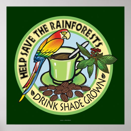 日陰で育ったコーヒー ポスター (正面)