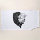 日陰と孤独 ビーチタオル (正面)