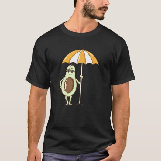 日陰のアボカド Tシャツ (正面)