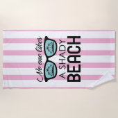 日陰のビーチ ビーチタオル (正面)