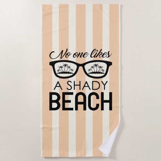 日陰のビーチ ビーチタオル (正面)