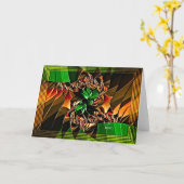 日陰の取引グリーティングカード カード (黄色い花)