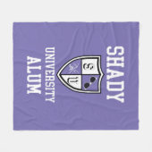 日陰の大学のアルムのゴシップサングラスペリウィンクル フリースブランケット (正面(横))