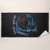 日陰の海賊 ビーチタオル (正面)