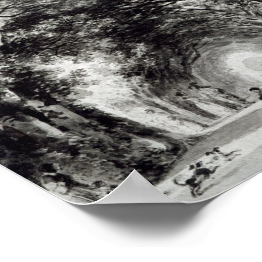 日陰の路地、c.1773-74 ポスター (角)