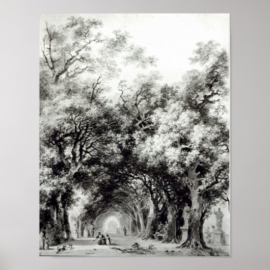 日陰の路地、c.1773-74 ポスター (正面)