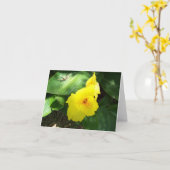 日陰の黄色い花 カード (黄色い花)
